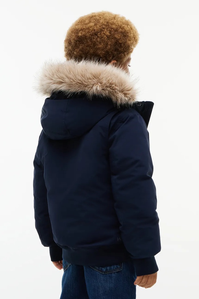 Chłopiec Tommy Hilfiger Kurtka dziecięca KB0KB10708.9BY2 granatowy