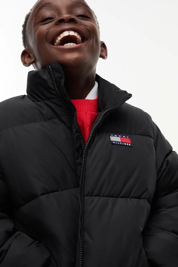 Kurtka przejściowa dziecięca Tommy Hilfiger czarny KB0KB10706.9BY2