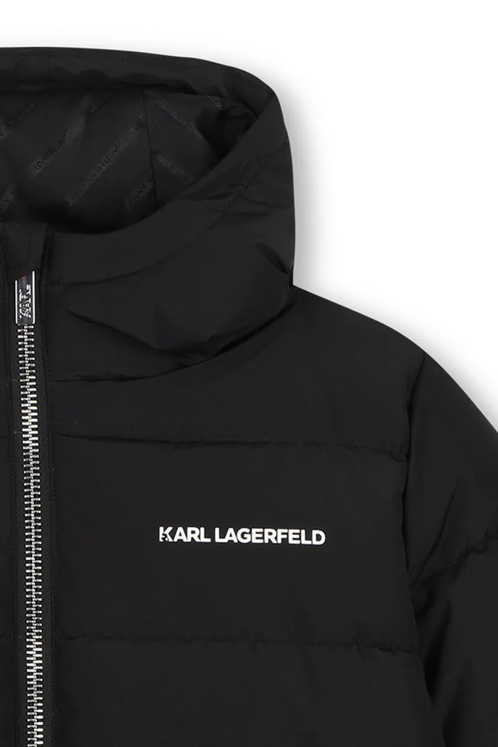 Капитонирано яке за деца Karl Lagerfeld Z31393.162.174 черен