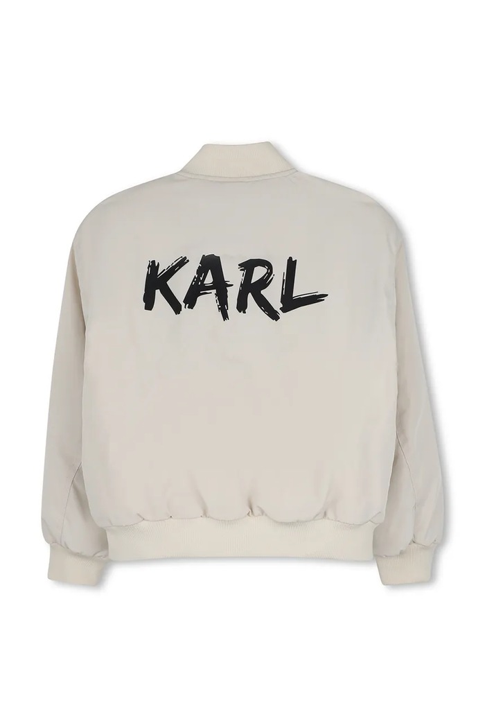 Dečki Karl Lagerfeld Bomber jakna otroška Z31390.114.150 bež