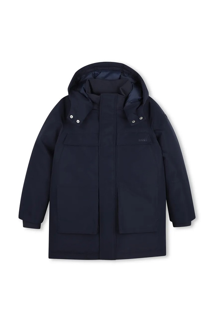 BOSS Péřová bunda dětská J53431.114.150 námořnická modř AW26