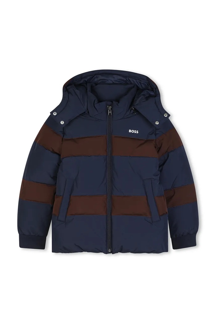 BOSS Prošívaná bunda dětská J53435.114.150 námořnická modř AW26