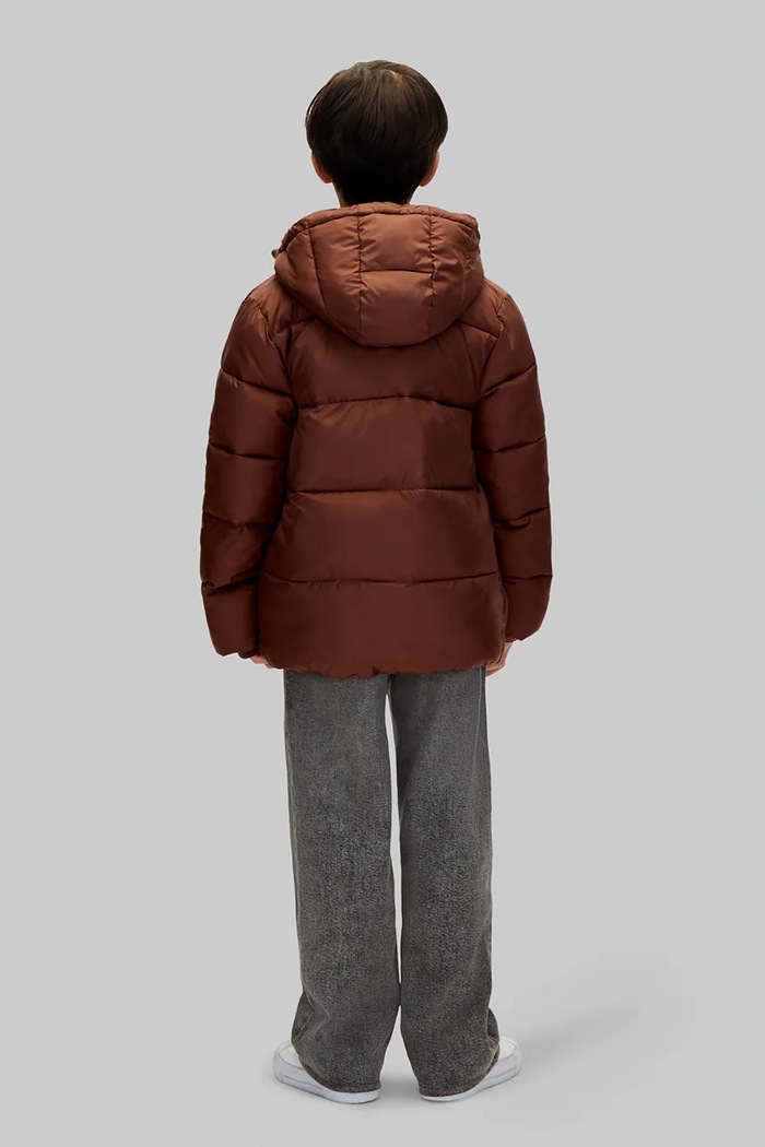 Chłopiec Calvin Klein Jeans Kurtka pikowana dziecięca LVCKTJM16B.104.116.9BY2 brązowy