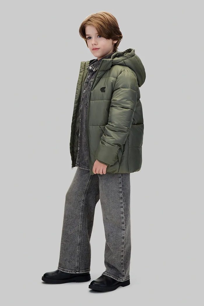 Chłopiec Calvin Klein Jeans Kurtka pikowana dziecięca LVCKTJM16B.128.170.9BY2 zielony