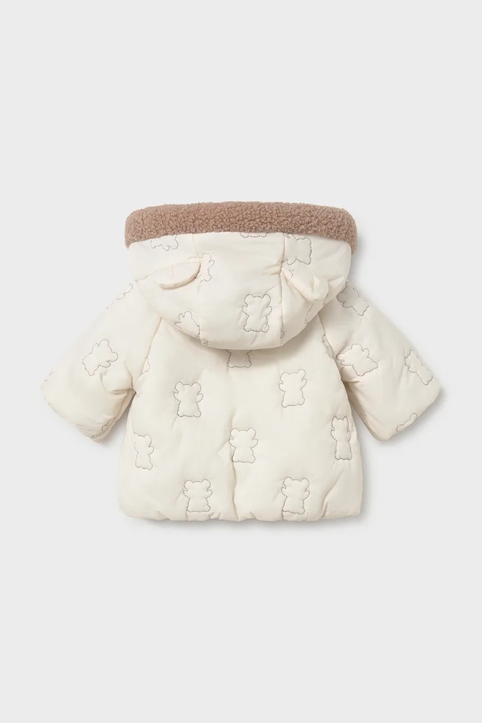 Mayoral Newborn jachetă reversibilă pentru bebeluși 2413.1N.Newborn.9BY2 alb AW26