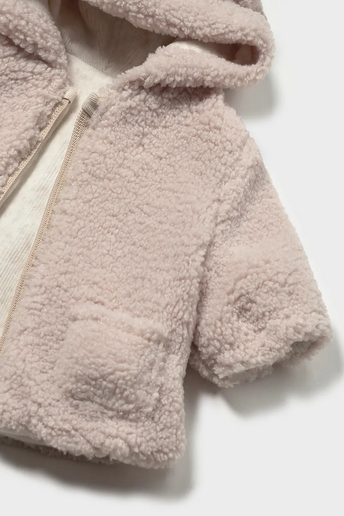 Kurtka dwustronna niemowlęca polarowa Mayoral Newborn 2412.1M.Newborn.9BY2 biały