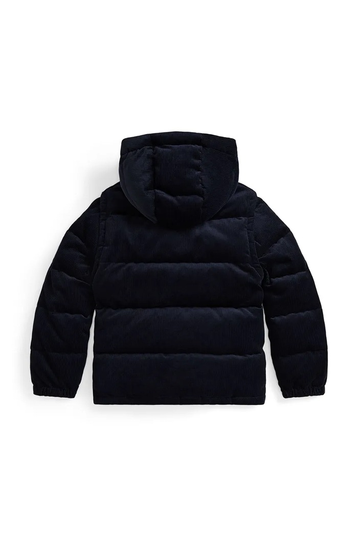 Dječaci Polo Ralph Lauren pernata jakna za djecu od pamuka 323979092001 mornarsko plava