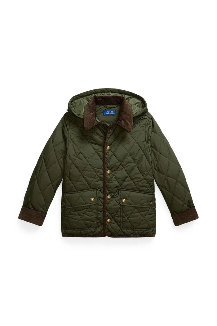 Polo Ralph Lauren Капитонирано яке за деца 323943455005 зелен AW26
