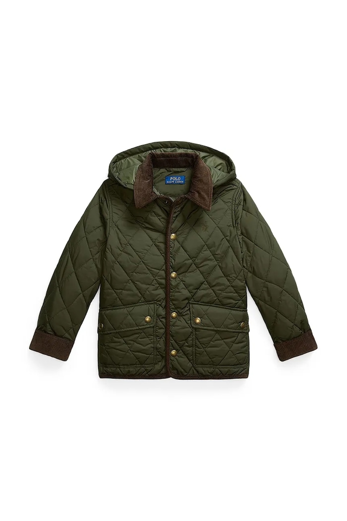 Polo Ralph Lauren Капитонирано яке за деца 323943455005 зелен AW26