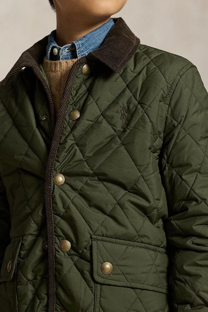 Капитонирано яке за деца Polo Ralph Lauren зелен 323943455005