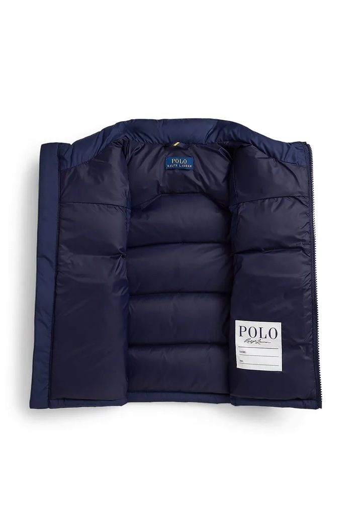 BIMBO Polo Ralph Lauren smanicato in piumino per bambini 322969863002 blu navy