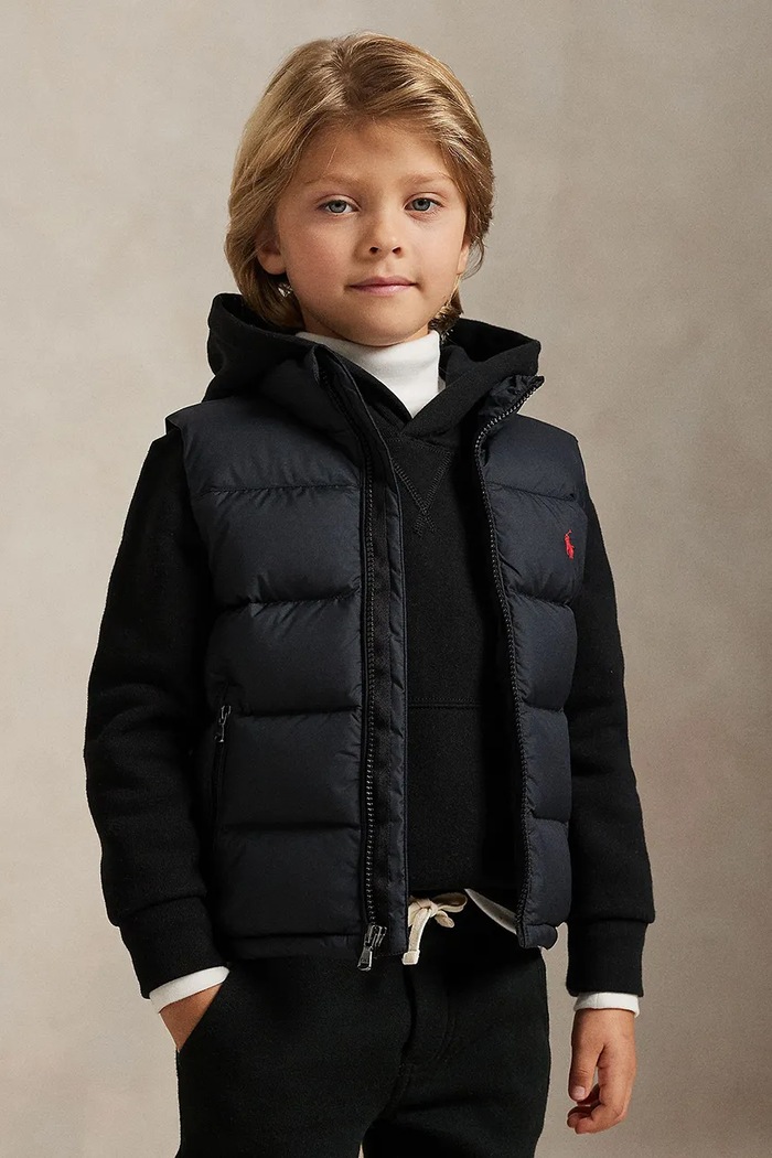 Polo Ralph Lauren pernati prsluk za djecu crna 322969863001