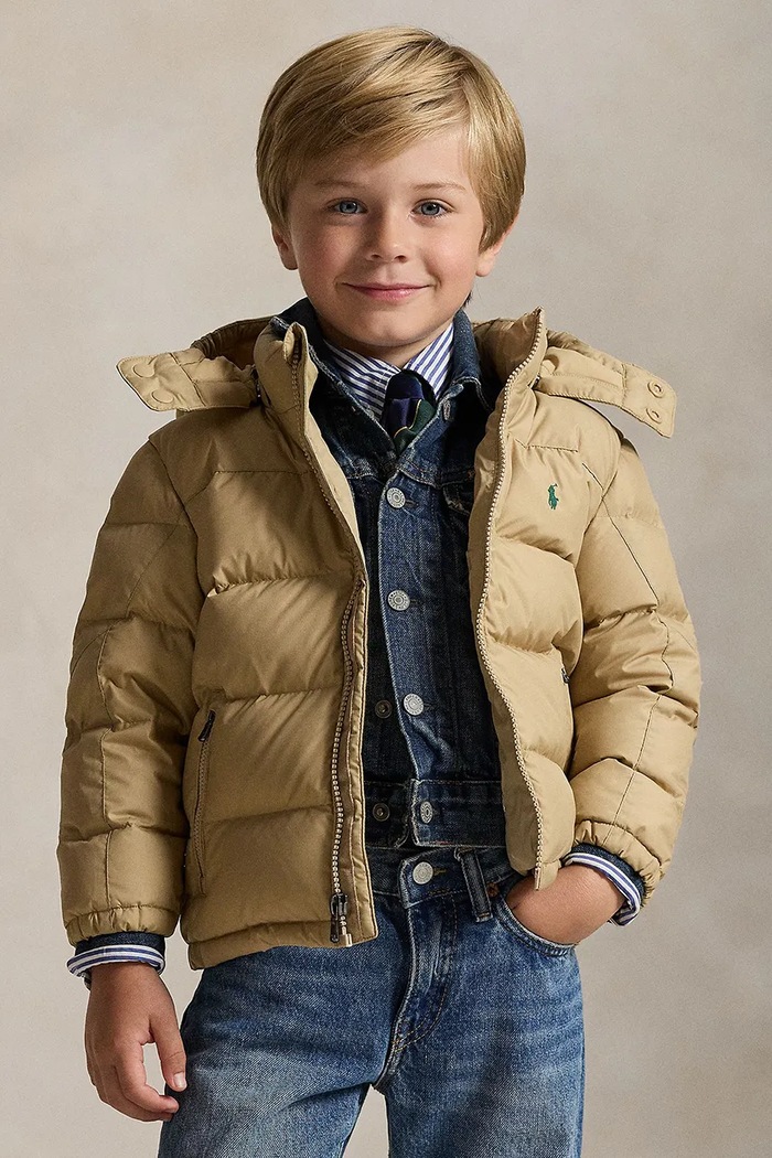 Polo Ralph Lauren giacca piumino per bambini beige 322969861003