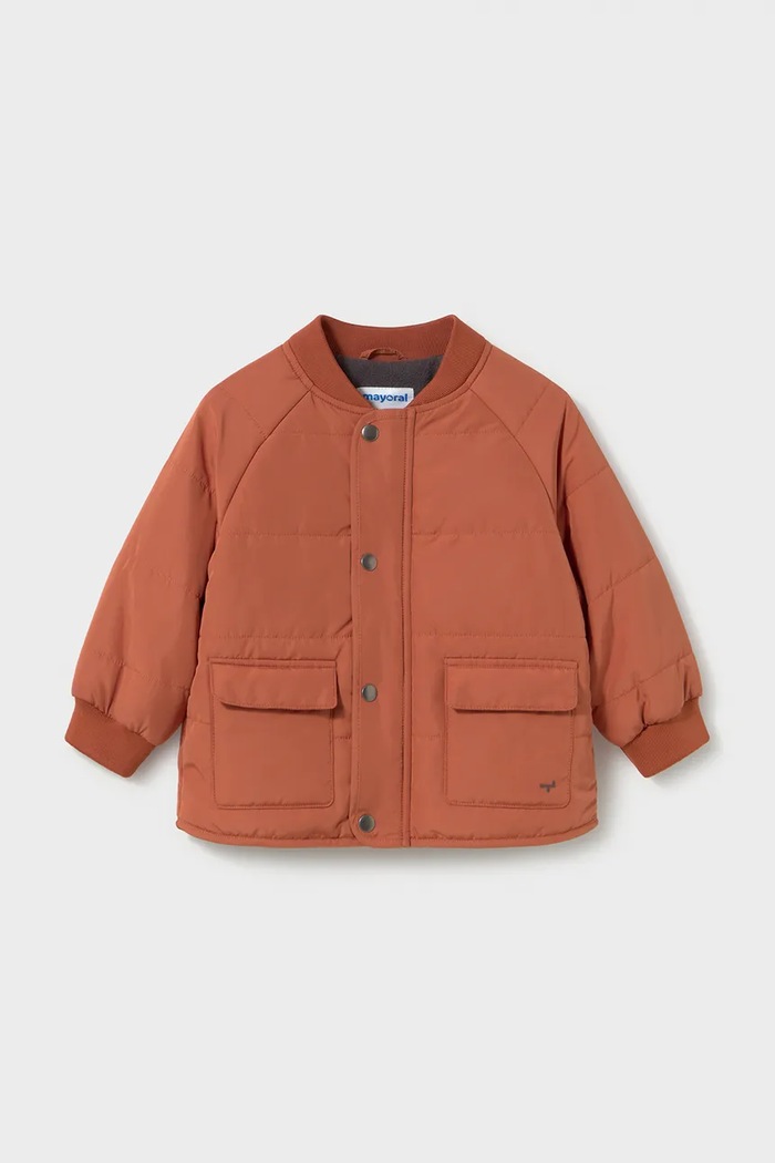 Mayoral Μπουφάν bomber παιδικό 2422.3C.Baby.9BY2 πορτοκαλί AW26