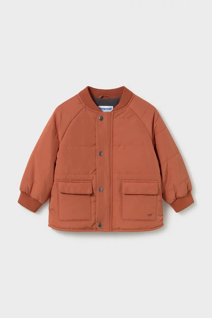 Mayoral Μπουφάν bomber παιδικό 2422.3C.Baby.9BY2 πορτοκαλί AW26