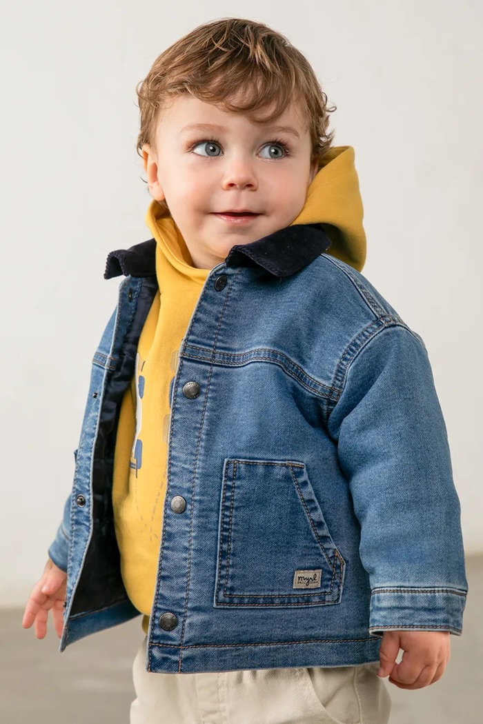 Mayoral Μπουφάν παιδικό ντένιμ μπλε 2420.3B.Baby.9BY2