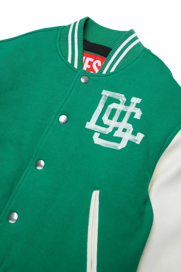 Chłopiec Diesel Kurtka varsity dziecięca JBAND JACKET J02997.KXBU8 zielony