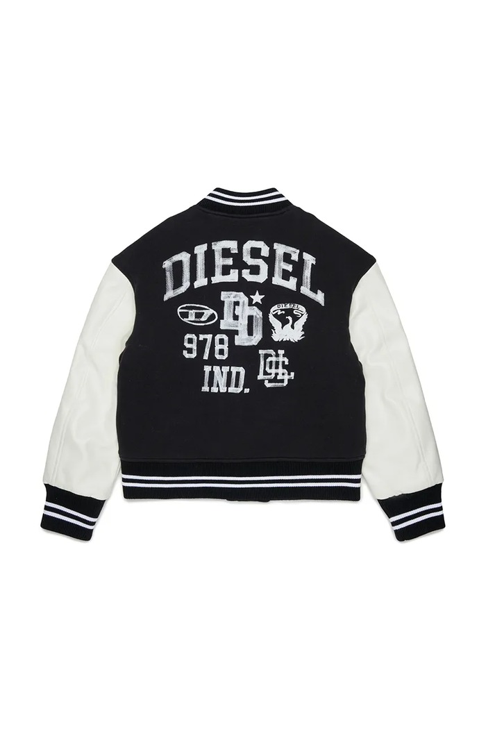 Diesel jakna varsity za djecu JBAND JACKET J02997.KXBU8 crna AW26