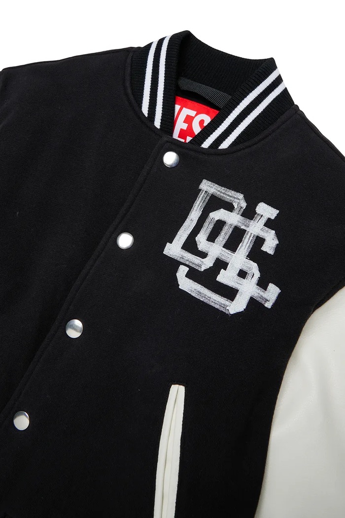 Dječaci Diesel jakna varsity za djecu JBAND JACKET J02997.KXBU8 crna