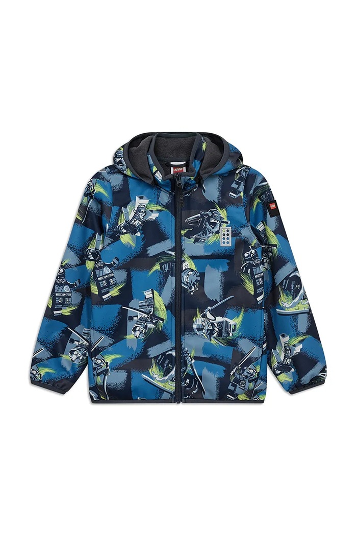 Lego kurtka softshell dziecięca LWSIAN 600 niebieski 60.1101.1533