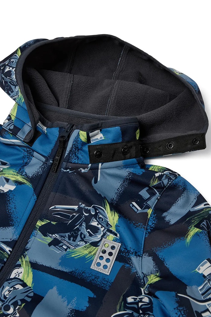 Chłopiec Lego kurtka softshell dziecięca LWSIAN 600 60.1101.1533 niebieski