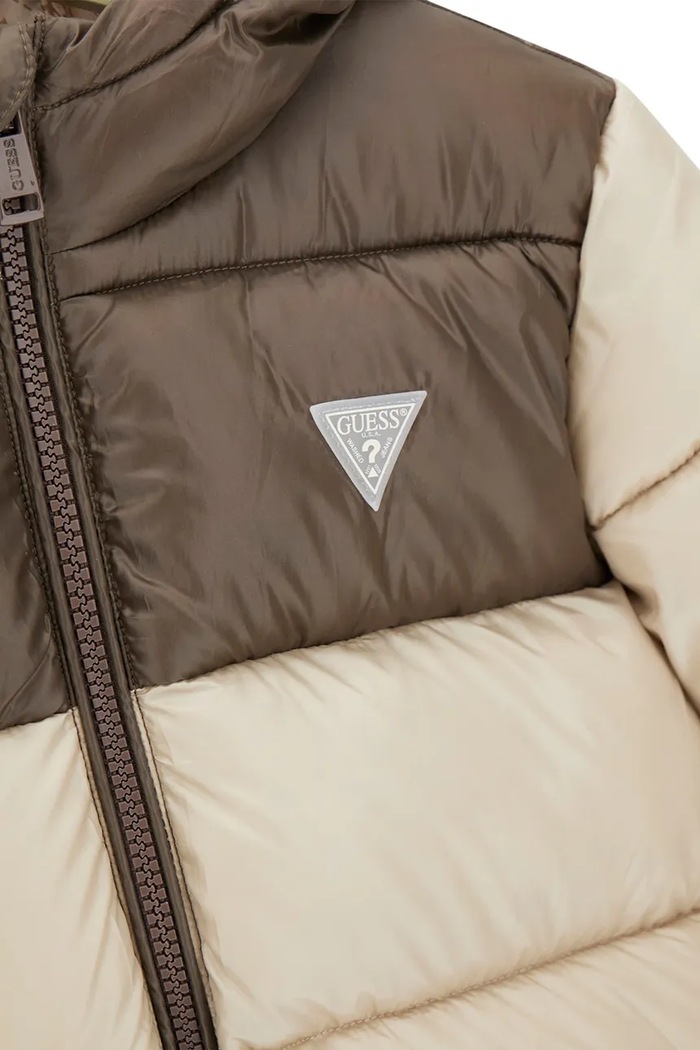 Chłopiec Guess kurtka pikowana dziecięca N6YL01.W2656.9BY2 beżowy