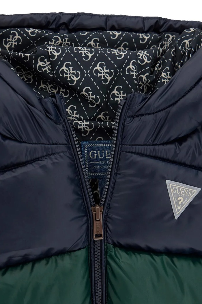 Chłopiec Guess kurtka pikowana dziecięca N6YL01.W2656.9BY2 zielony
