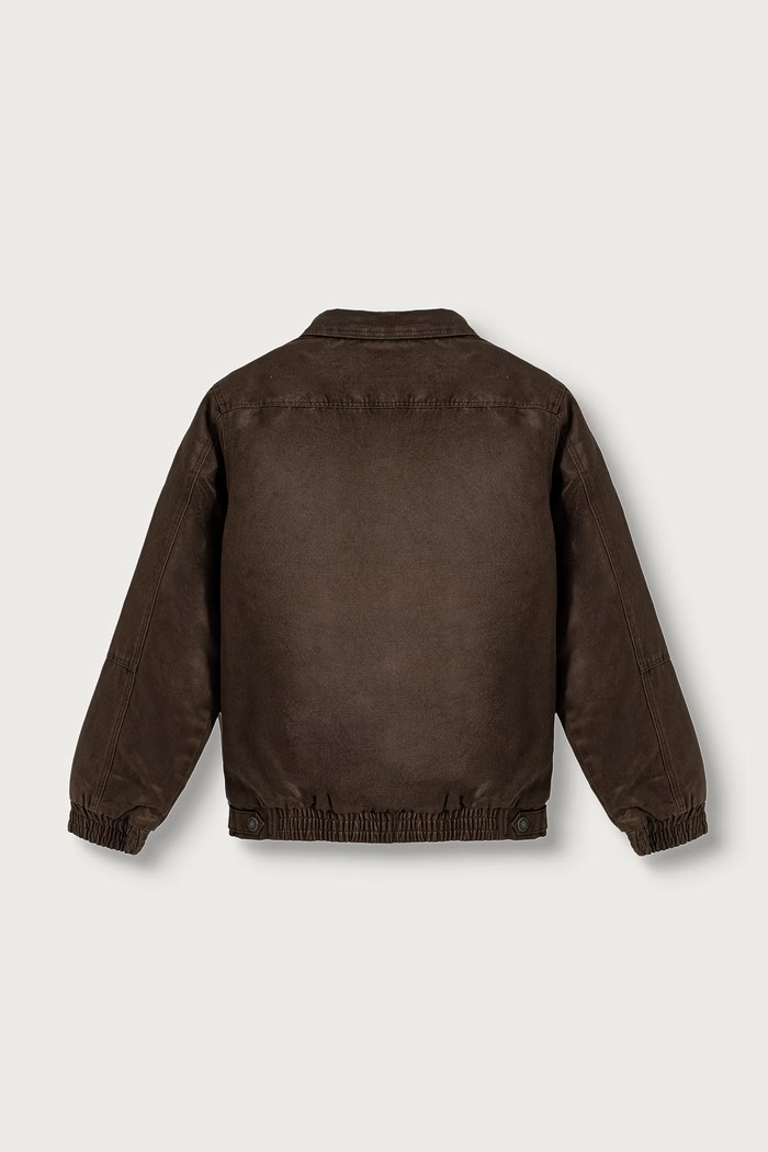 Guess Kurtka przejściowa dziecięca z bawełną L6YL06.W2666.9BY2 brązowy AW26