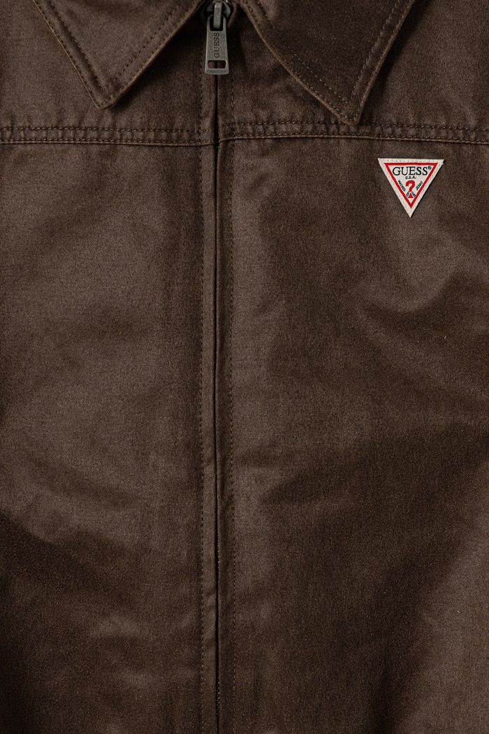 Chłopiec Guess Kurtka przejściowa dziecięca z bawełną L6YL06.W2666.9BY2 brązowy