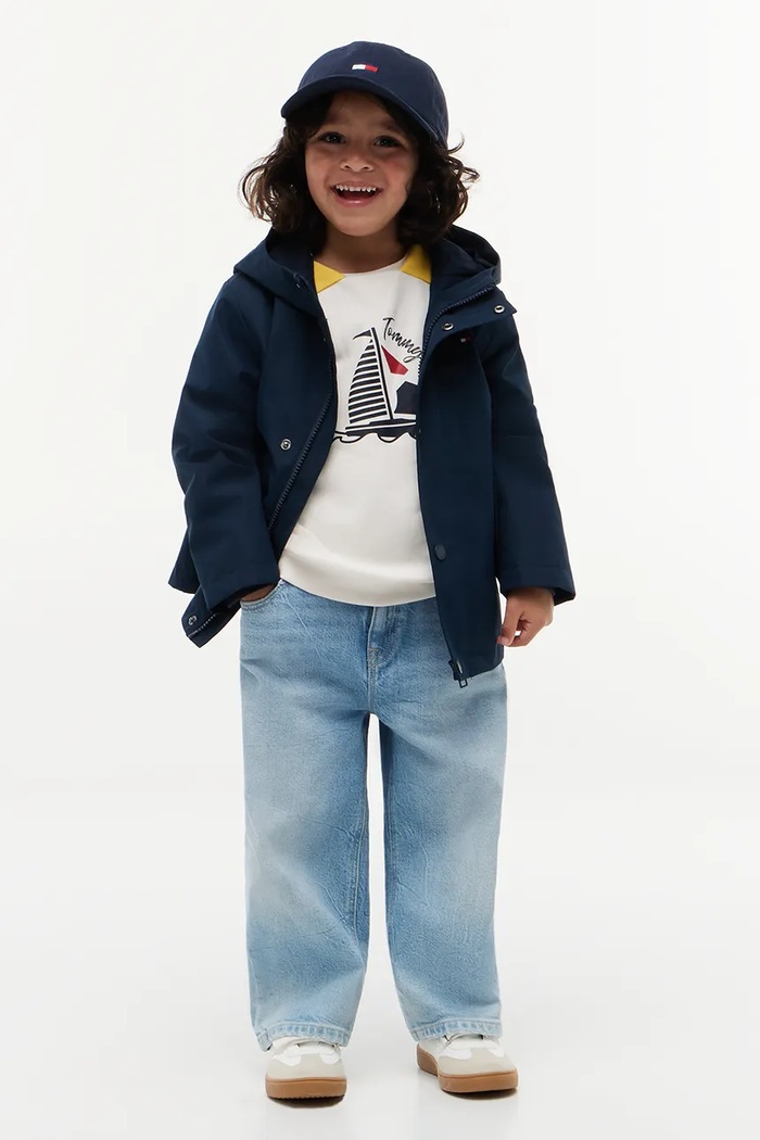 Chłopiec Tommy Hilfiger kurtka przejściowa dziecięca KS0KS00775.80.122.9BY2 granatowy