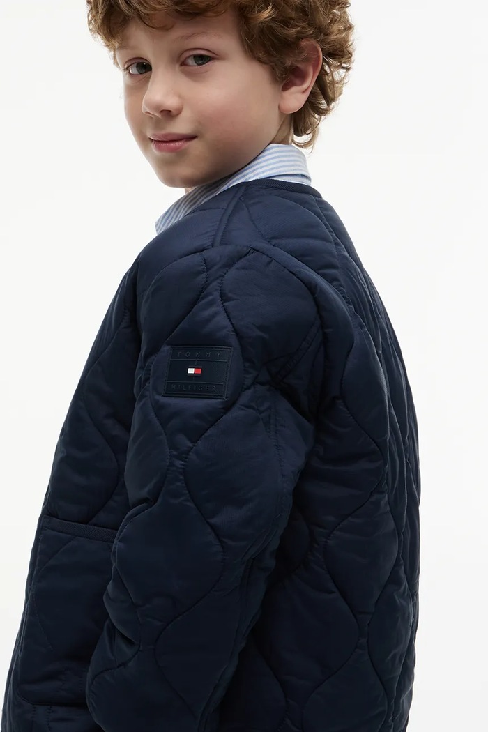 Tommy Hilfiger kurtka przejściowa dziecięca granatowy KS0KS00751.128.176.9BY2