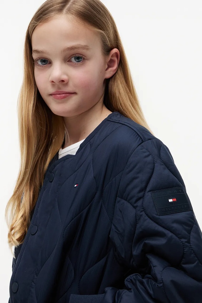 Tommy Hilfiger kurtka przejściowa dziecięca KS0KS00751.128.176.9BY2 granatowy