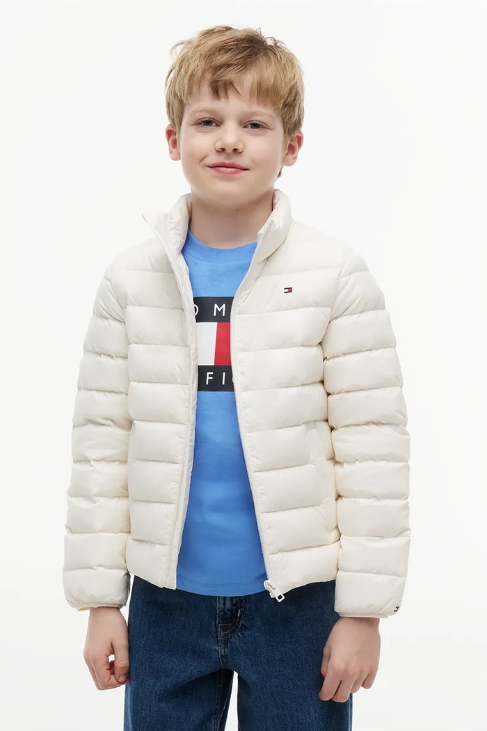 Tommy Hilfiger kurtka puchowa dziecięca biały KS0KS00652.128.176.9BY2