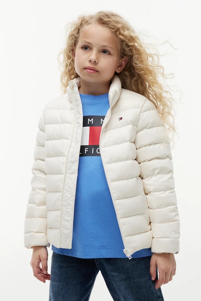 Tommy Hilfiger kurtka puchowa dziecięca KS0KS00652.128.176.9BY2 biały