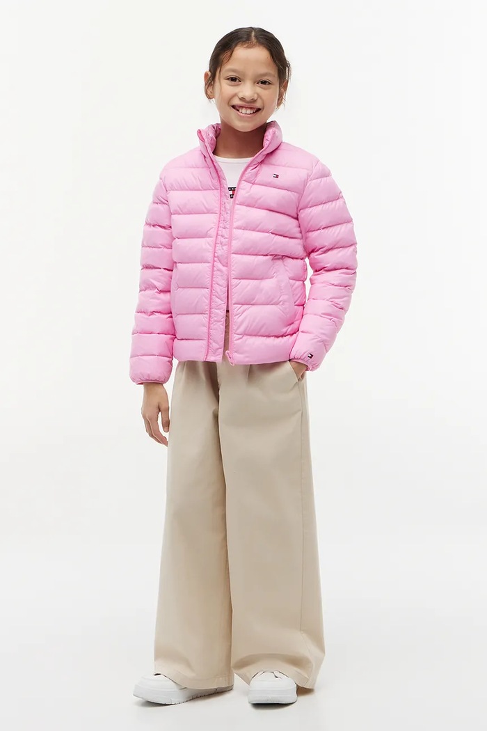 Chłopiec Tommy Hilfiger kurtka puchowa dziecięca KS0KS00652.128.176.9BY2 granatowy
