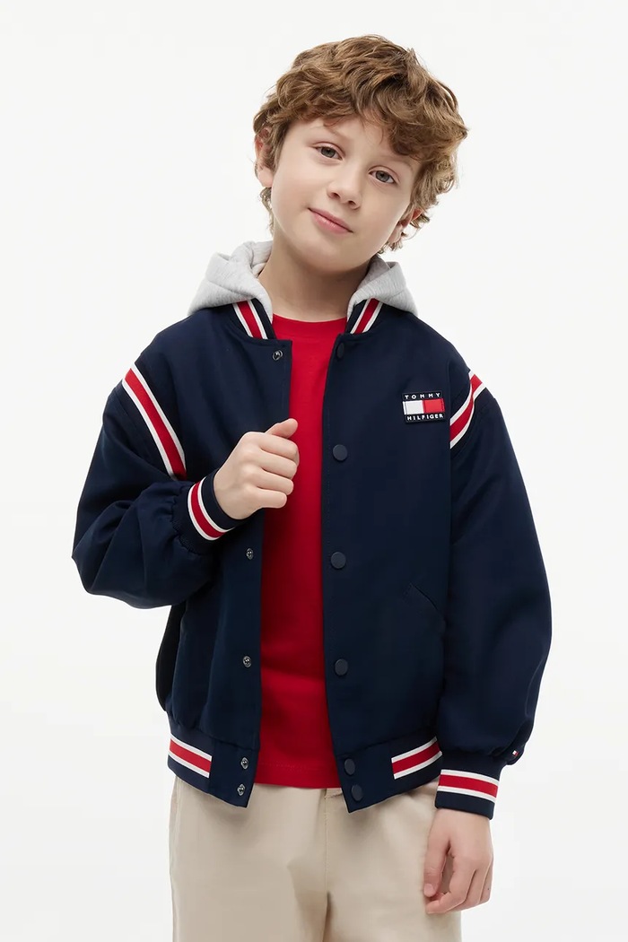 Tommy Hilfiger bomberka dziecięca granatowy KB0KB10571.128.176.9BY2