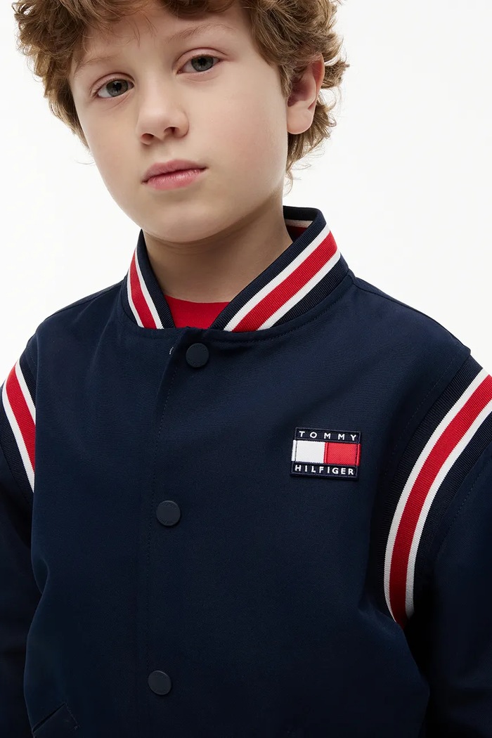 Tommy Hilfiger bomberka dziecięca KB0KB10571.128.176.9BY2 granatowy