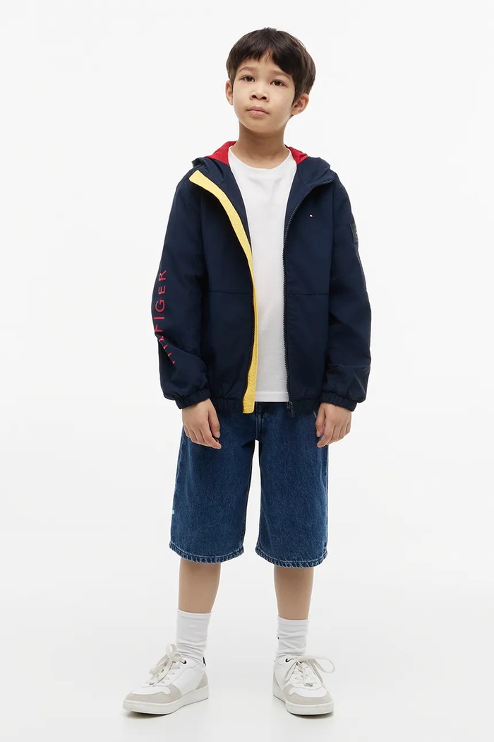 Tommy Hilfiger kurtka przejściowa dziecięca KB0KB10587.104.122.9BY2 granatowy