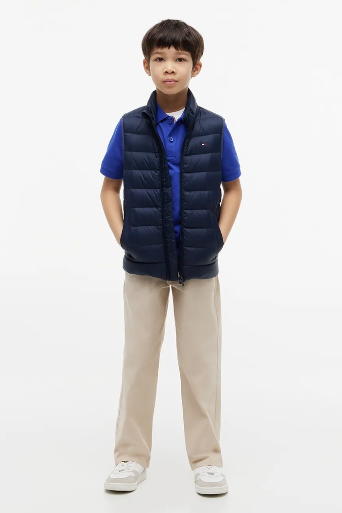 Tommy Hilfiger bezrękawnik puchowy dziecięcy KS0KS00755.104.122.9BY2 granatowy AW26
