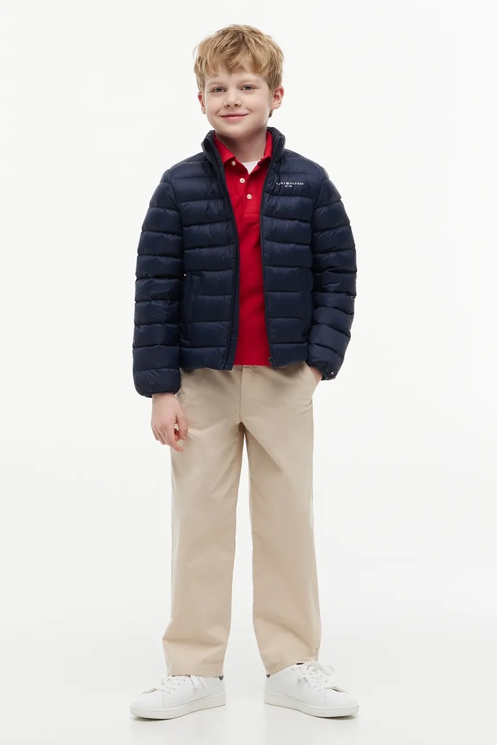 Tommy Hilfiger kurtka puchowa dziecięca KS0KS00652.104.122.9BY2 granatowy AW26