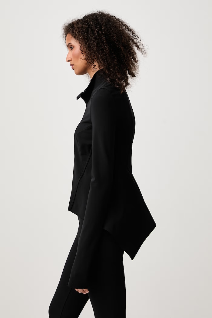 Naska Gary krótka kurtka damska z wiskozą Rick Owens Lilies LI02F2704.JCVS czarny