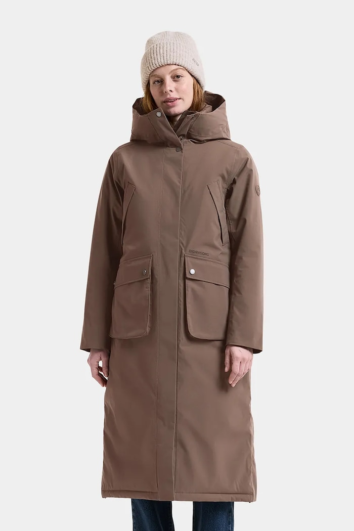 Didriksons Parka dziecięca MELODY brązowy 506285