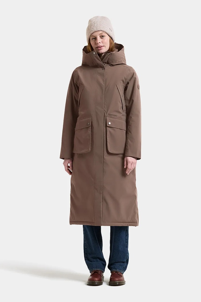 Didriksons Parka dziecięca MELODY 506285 brązowy AW26