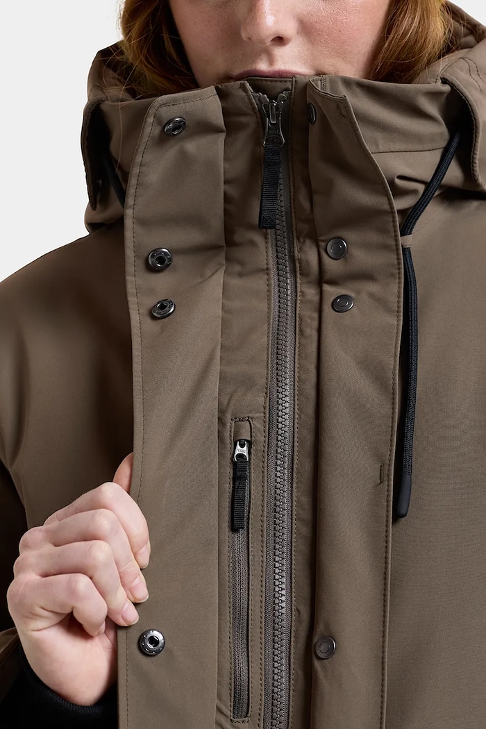 Parka dziecięca LILIAN Didriksons brązowy 506347