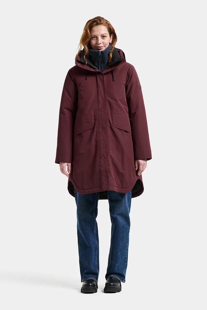 Didriksons Parka dziecięca LILIAN 506347 bordowy AW26