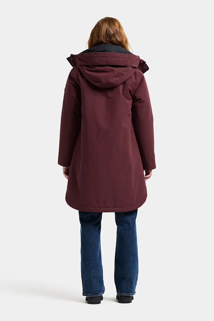 Odzież Didriksons Parka dziecięca LILIAN 506347 bordowy