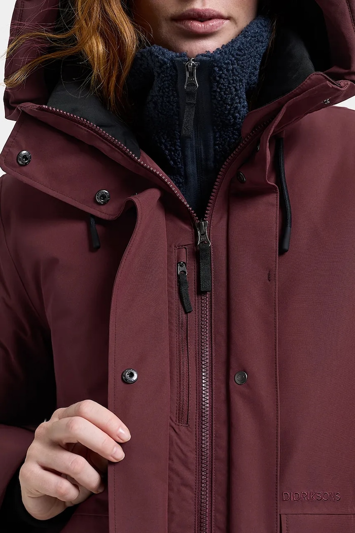 Parka dziecięca LILIAN Didriksons bordowy 506347