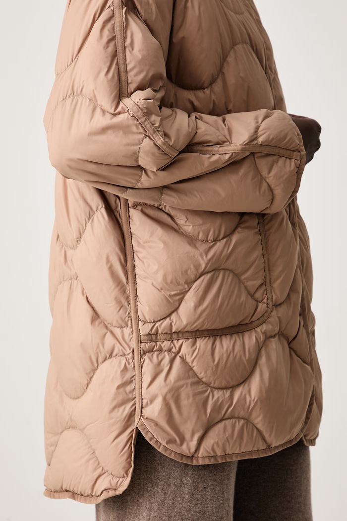 Kurtka puchowa damska Haveone KCT.R010 brązowy