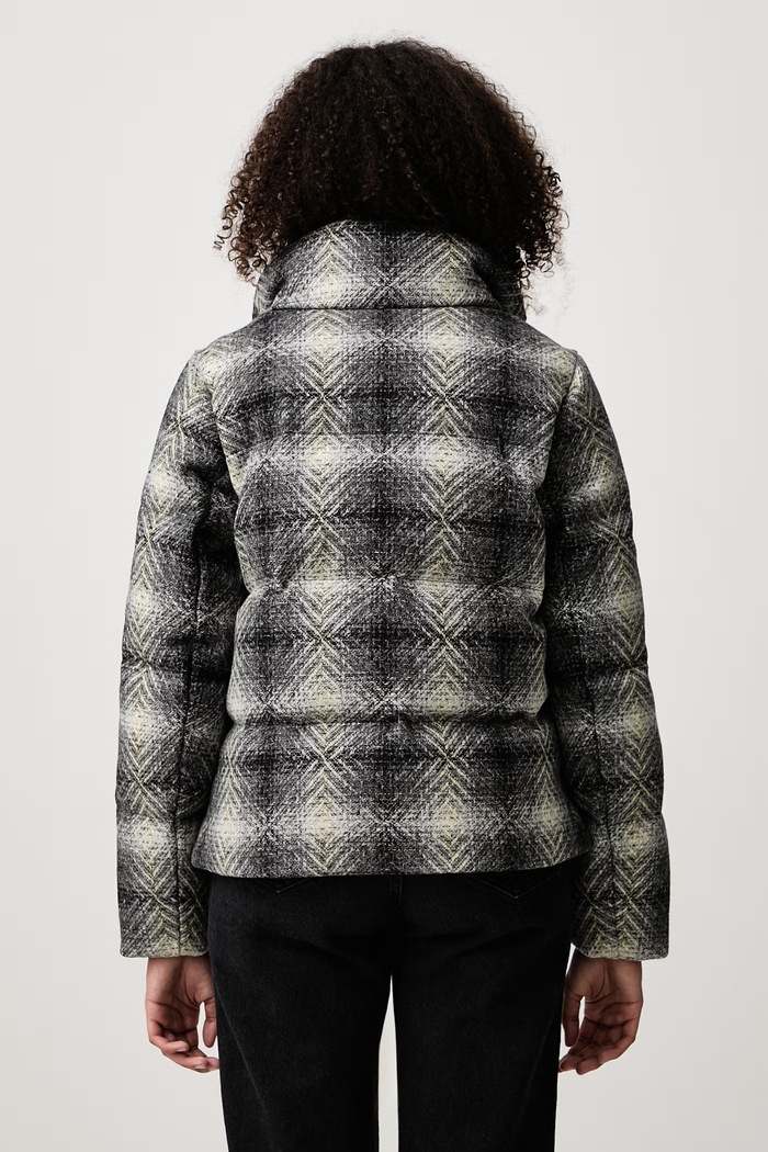 Odzież Woolrich CFWWOU2258FRUT5485 kurtka puchowa damska wełniana CFWWOU2258FRUT5485 beżowy
