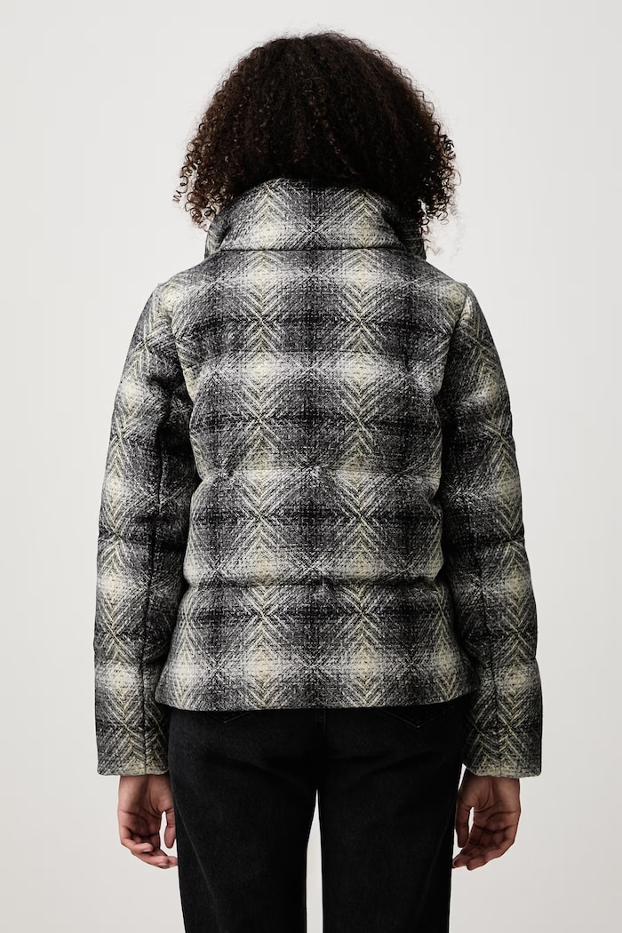 Odzież Woolrich CFWWOU2258FRUT5485 kurtka puchowa damska wełniana CFWWOU2258FRUT5485 beżowy